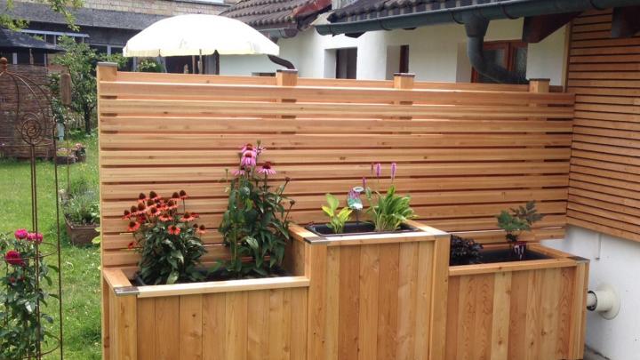 Hochbeet X-Modul mit Rankgitter